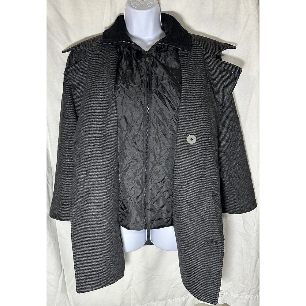American Rag Men's Gray Wool Blend Peacoat Size S